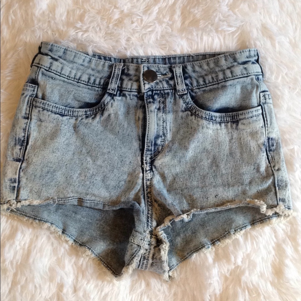 H&m faded short shorts